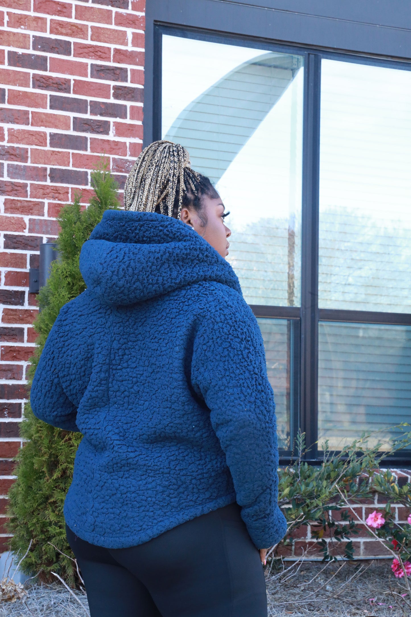 Aspen Sherpa Coat-Navy