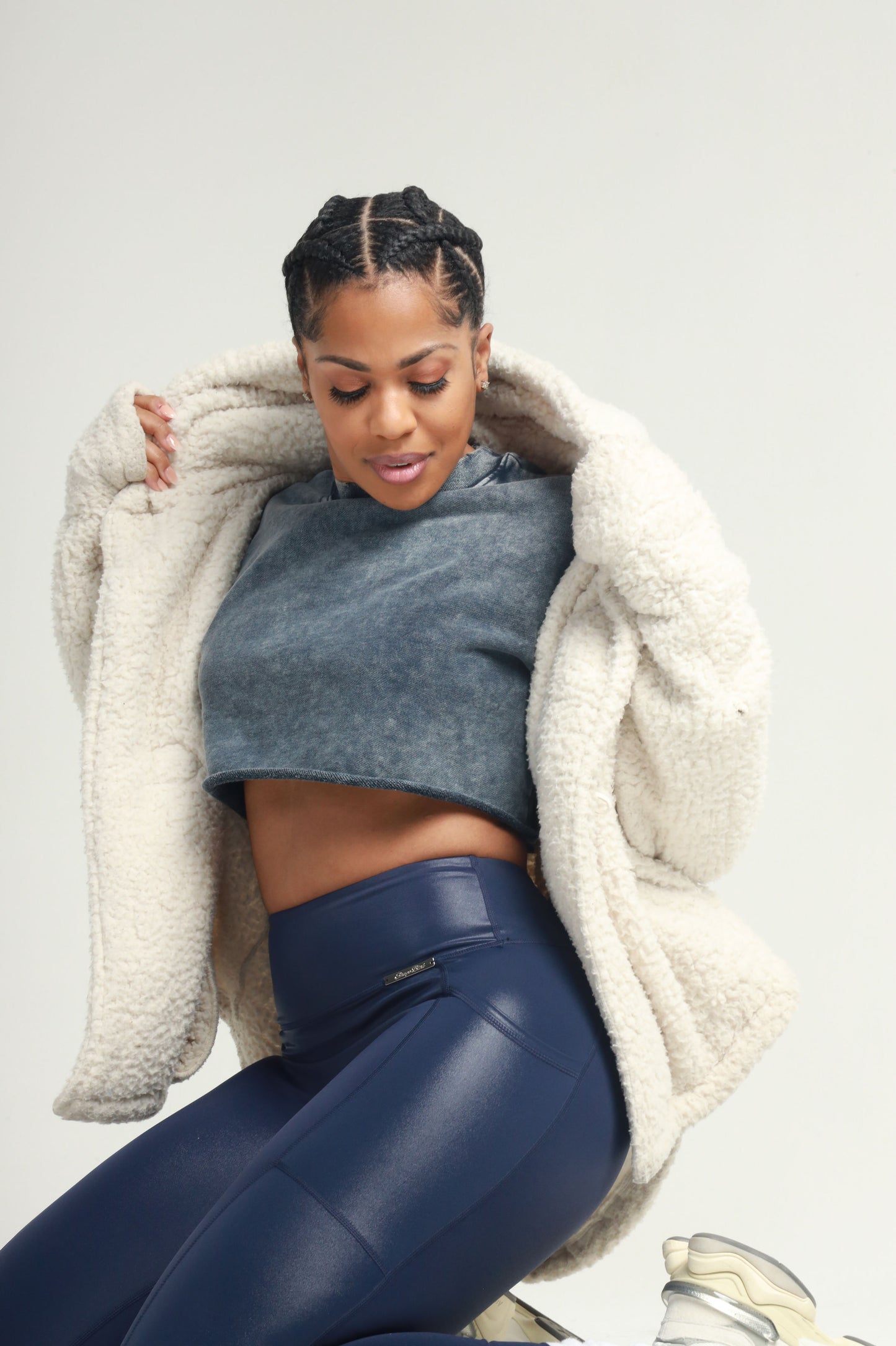 Aspen Sherpa Coat-Ivory