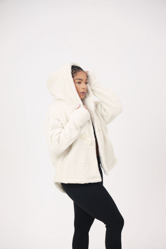 Aspen Sherpa Coat-Ivory