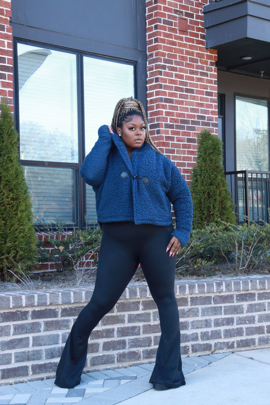 Aspen Sherpa Coat-Navy