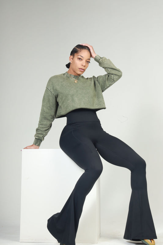 Charlotte Top-Olive