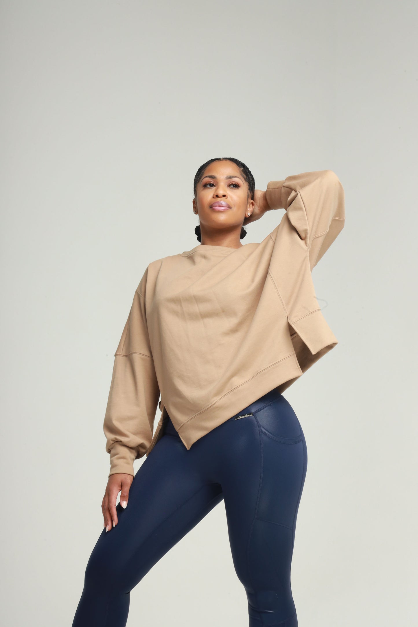 Heather Top-Camel