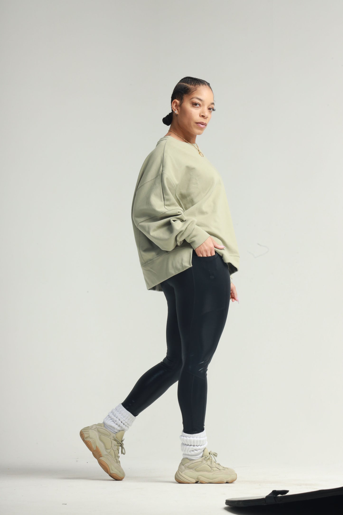 Heather Top-Olive