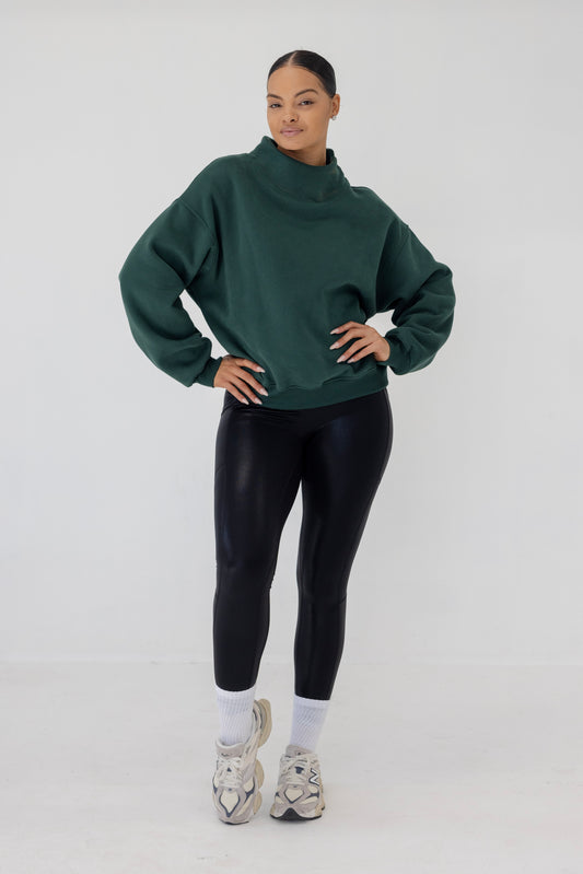 Avalanche Turtleneck Pullover-Green