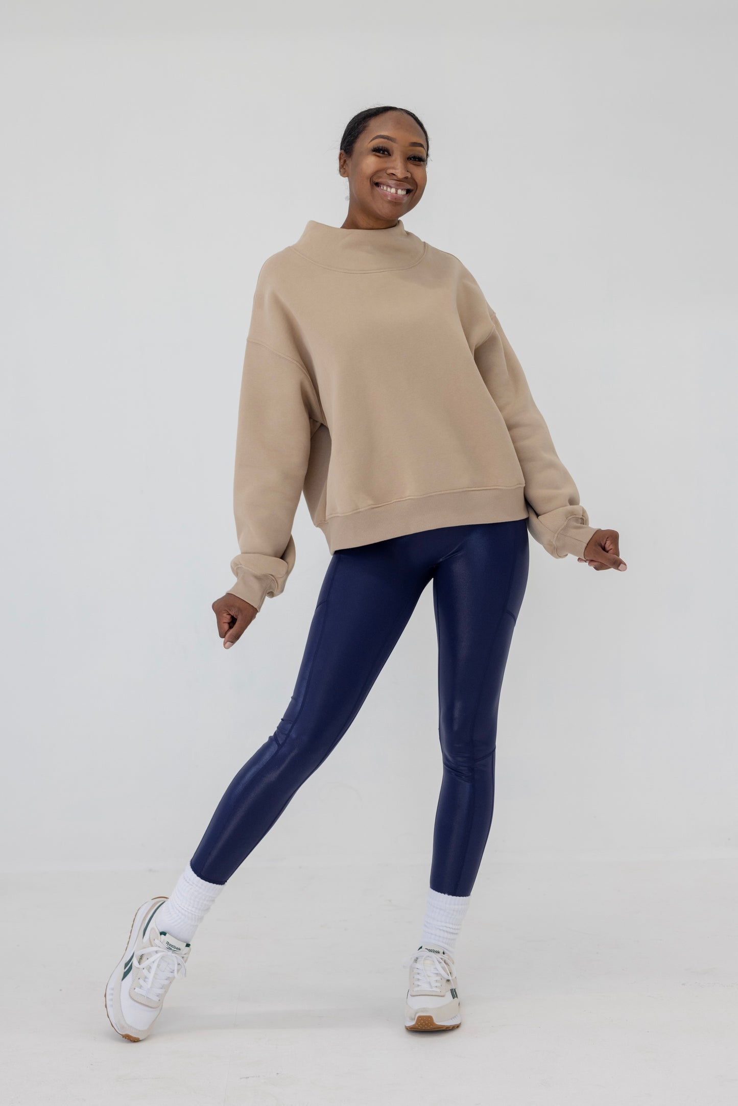 Avalanche Turtleneck Pullover-Nude