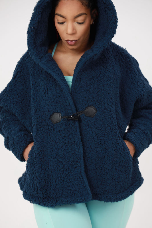 Aspen Sherpa Coat-Navy